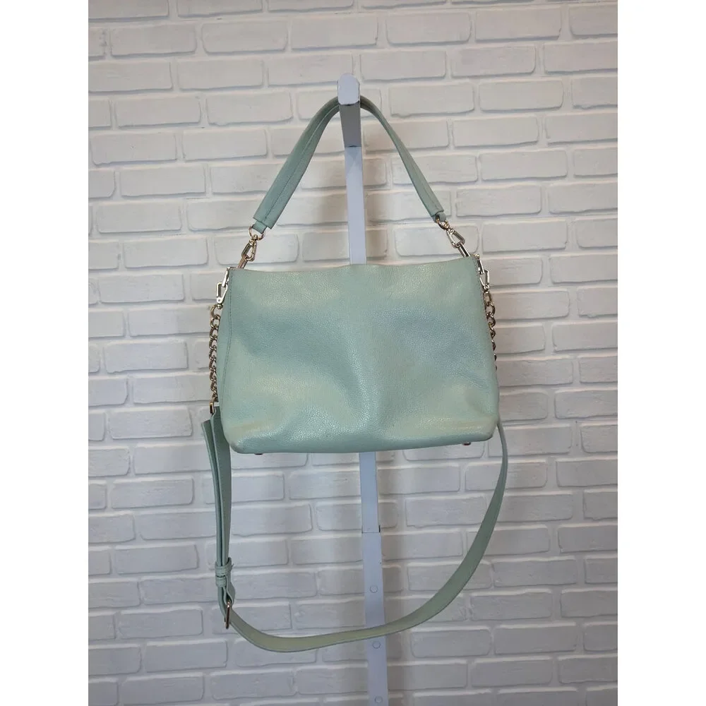 Kate Spade Small Ryley Emerson Lane Aqua Leather Crossbody
